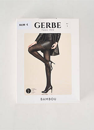 Collants stretch noir GERBE femme