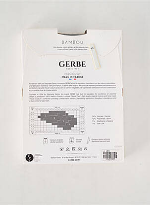 Collants stretch noir GERBE femme