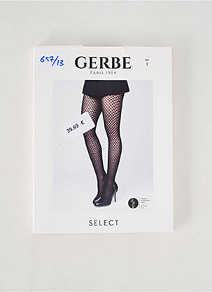 Collants stretch noir GERBE femme