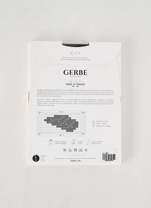 Collants noir GERBE pour femme