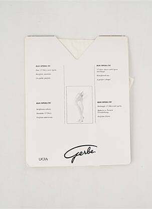 Bas stretch blanc GERBE femme