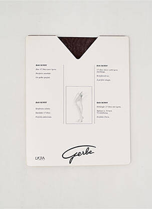 Bas stretch marron GERBE femme