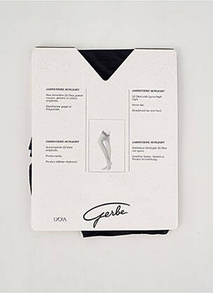 Bas stretch bleu GERBE femme
