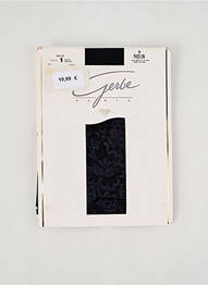 Bas légère et transparente noir GERBE femme