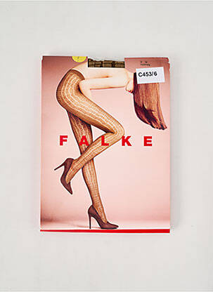 Collants imprimé fantaisie vert FALKE femme