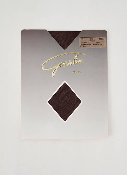 Bas marron GERBE pour femme