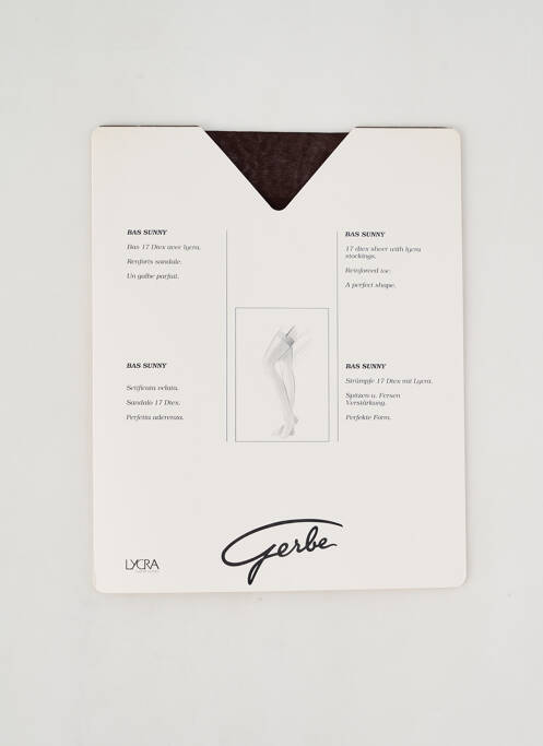 Bas marron GERBE pour femme