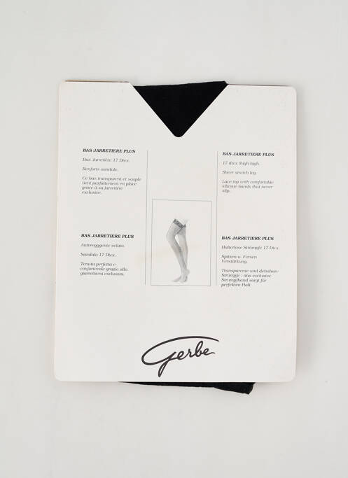Bas noir GERBE pour femme