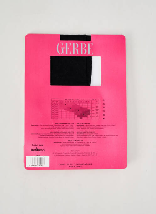 Bas noir GERBE pour femme