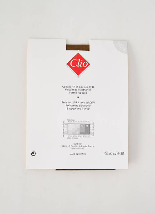 Collants marron CLIO femme