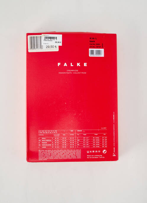 Collants noir FALKE pour femme