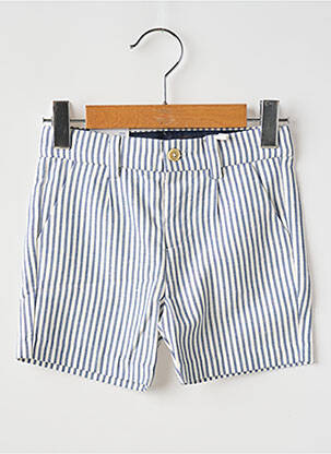 Short tissage popeline taille ajustable bleu MAYORAL garcon