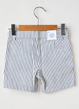 Short tissage popeline taille ajustable bleu MAYORAL garcon