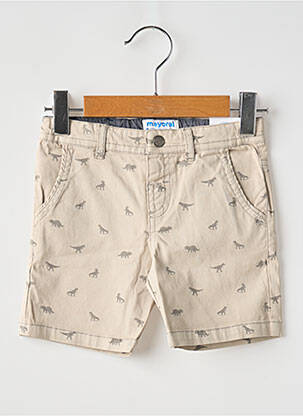 Bermuda poches taille ajustable beige MAYORAL garçon