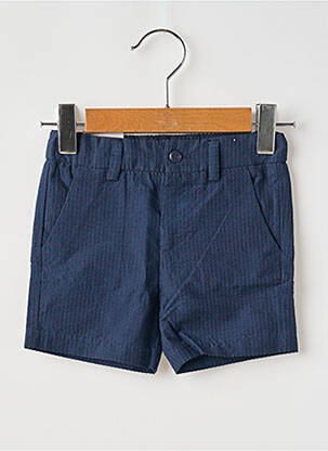 Short tissage popeline taille ajustable bleu MAYORAL garçon