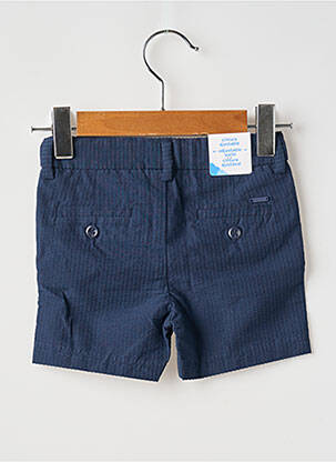 Short tissage popeline taille ajustable bleu MAYORAL garçon