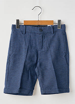 Bermuda fermeture zippée sous rabat boutonné taille ajustable bleu MAYORAL garcon
