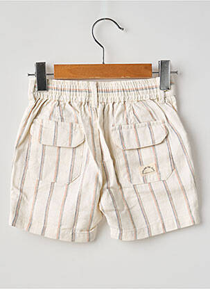 Short tissage popeline taille élastique beige MAYORAL garcon
