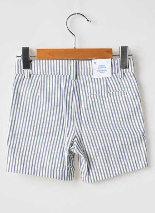 Short tissage popeline taille ajustable bleu MAYORAL garcon