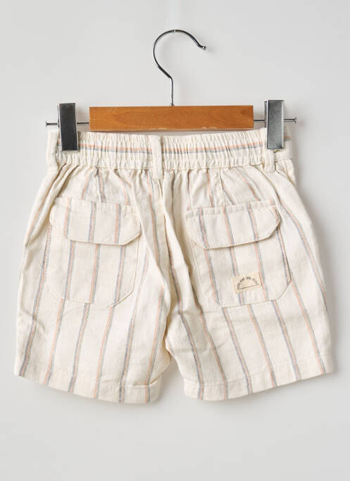Short tissage popeline taille élastique beige MAYORAL garcon