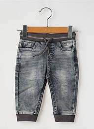 Jeans coupe droite stretch taille ajustable gris MAYORAL garcon