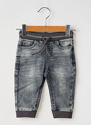 Jeans coupe droite stretch taille ajustable gris MAYORAL garcon