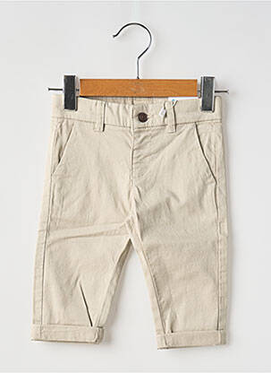 Pantalon chino tissage popeline taille ajustable beige MAYORAL garçon