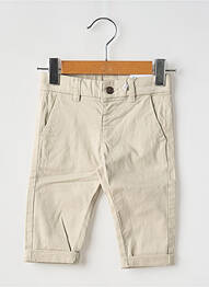 Pantalon chino tissage popeline taille ajustable beige MAYORAL garcon