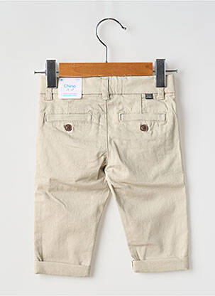Pantalon chino tissage popeline taille ajustable beige MAYORAL garçon