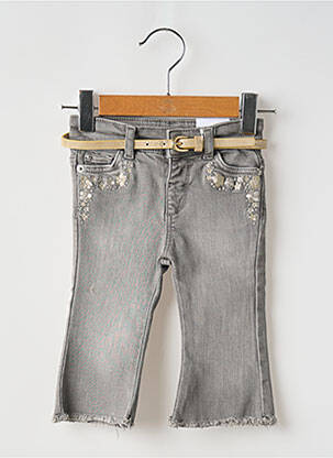 Jean coupe flare taille normale taille ajustable gris MAYORAL fille