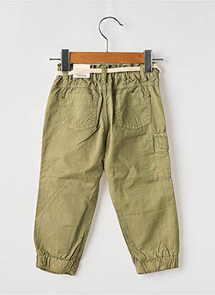 Pantalon droit resserrée sur le bas taille élastique vert MAYORAL fille