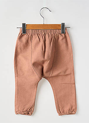 Pantalon droit taille élastique taille élastique marron BUHO enfant