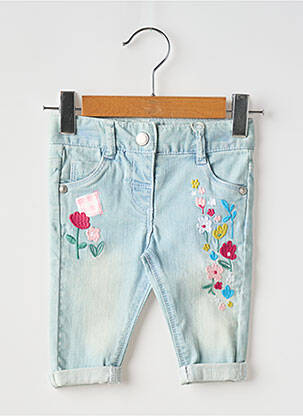 Jeans coupe slim bleu BOBOLI pour fille