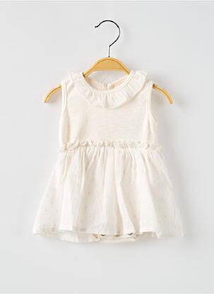 Robe courte sans manche sans manche beige BUHO fille