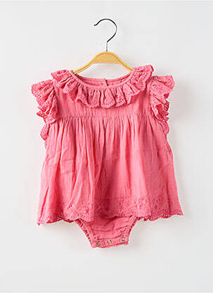 Barboteuse fermeture zippée au dos rose LOUISE MISHA fille