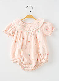 Barboteuse fermeture boutonnée au dos rose LOUISE MISHA fille