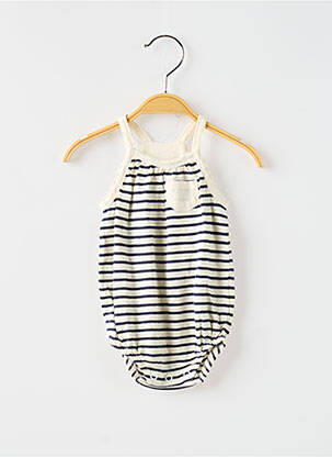 Barboteuse col rond noir BUHO fille