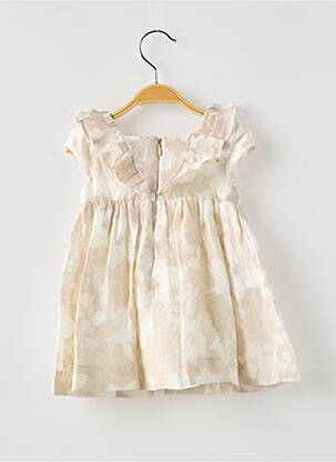 Robe courte imprimé fantaisie manches courtes beige MAYORAL fille