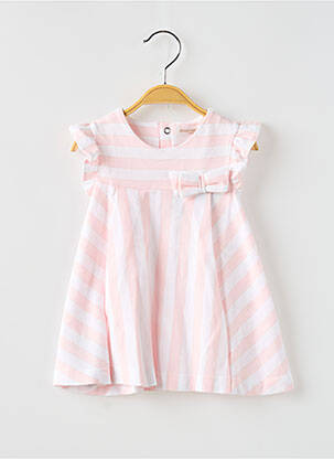 Robe courte imprimé fantaisie manches courtes rose MAYORAL fille