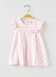 Robe courte imprimé fantaisie manches courtes rose MAYORAL fille