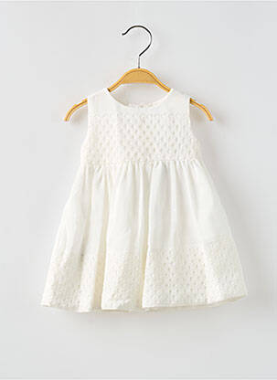 Robe mi-longue sans manche sans manche blanc MAYORAL fille