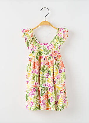 Robe mi-longue manches courtes manches courtes vert MAYORAL fille