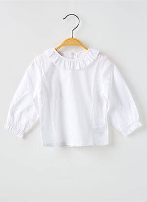 Blouse manches longues manches longues blanc PAZ RODRIGUEZ fille