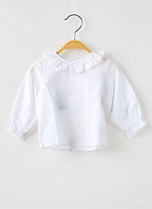 Blouse manches longues manches longues blanc PAZ RODRIGUEZ fille