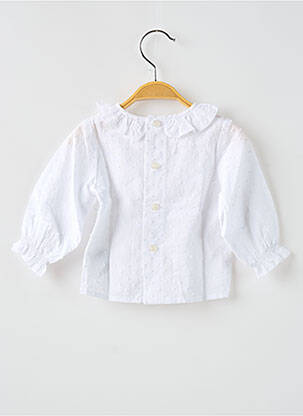 Blouse manches longues manches longues blanc PAZ RODRIGUEZ fille