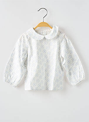 Blouse imprimé fantaisie manches longues blanc PAZ RODRIGUEZ fille
