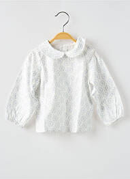 Blouse manches longues manches longues blanc PAZ RODRIGUEZ fille
