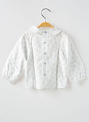 Blouse imprimé fantaisie manches longues blanc PAZ RODRIGUEZ fille