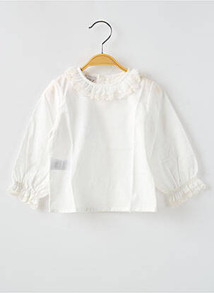 Blouse manches longues manches longues blanc PAZ RODRIGUEZ fille