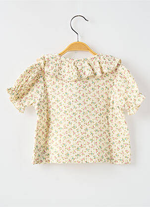 Chemisier manches courtes manches courtes beige BUHO fille